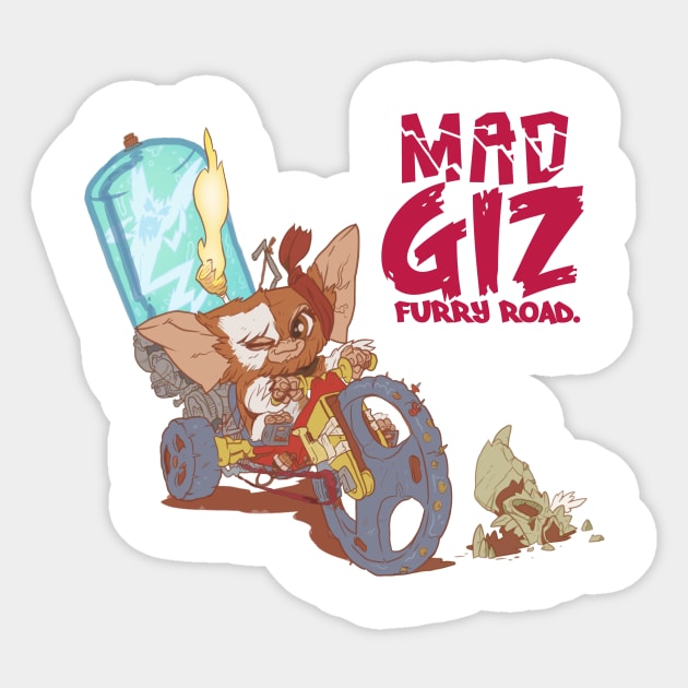 mad max gremlins parody Sticker by tinbott